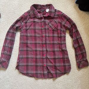 L.L. Bean Kids Plaid Button-Down Shirt - Large 14-16 Item 500117
